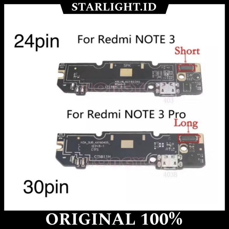 FLEXIBLE FLEKSIBEL BOARD KONEKTOR CONNECTOR CHARGER PAPAN CAS ORI + IC XIAOMI REDMI NOTE 3 PRO 30 PI