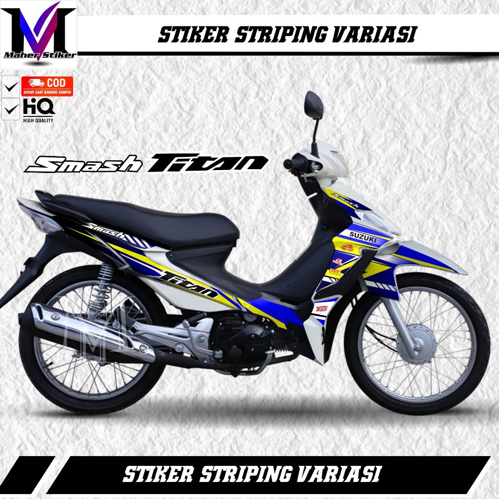 Stiker Striping Smash Titan Variasi Road Race