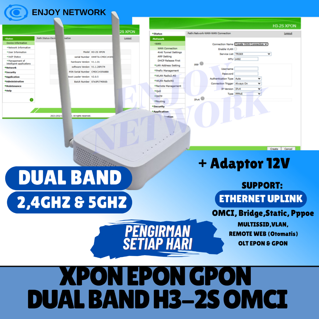 XPON DUAL BAND EPON-GPON H3-2S OMCI