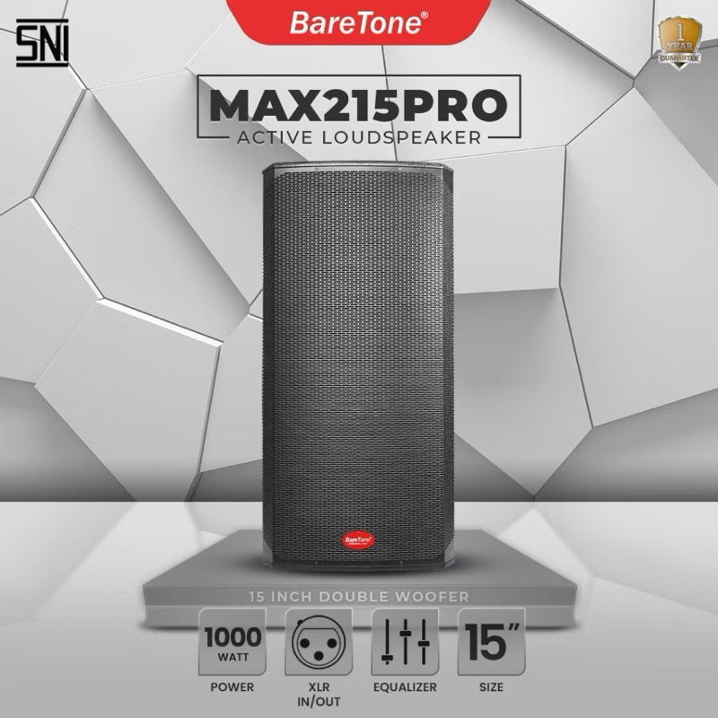 Baretone MAX215PRO Speaker Aktif Double Woofer 15inch