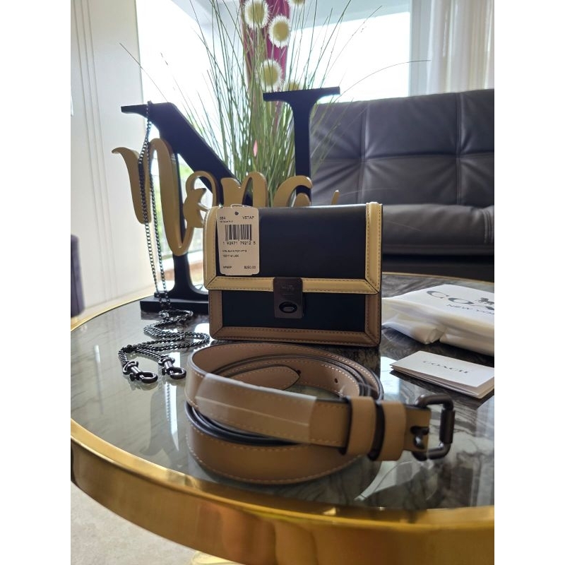 NEW‼️Coach Hutton Convertible Belt Bag in Colorblock