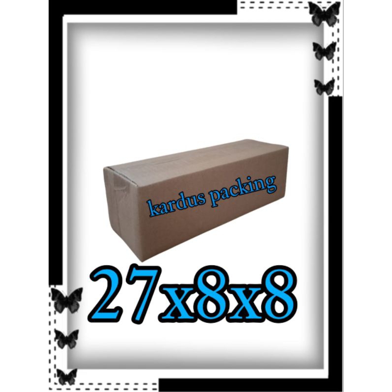 

kardus polos UK 27x8x8 kardus packing kardus besar