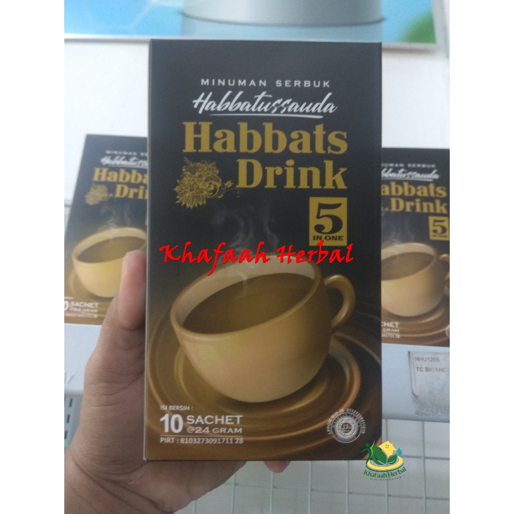 

Habbats Drink Minuman Herbal Habbatussauda Penambah Daya Tahan Tubuh Kemasan 10 Sachet