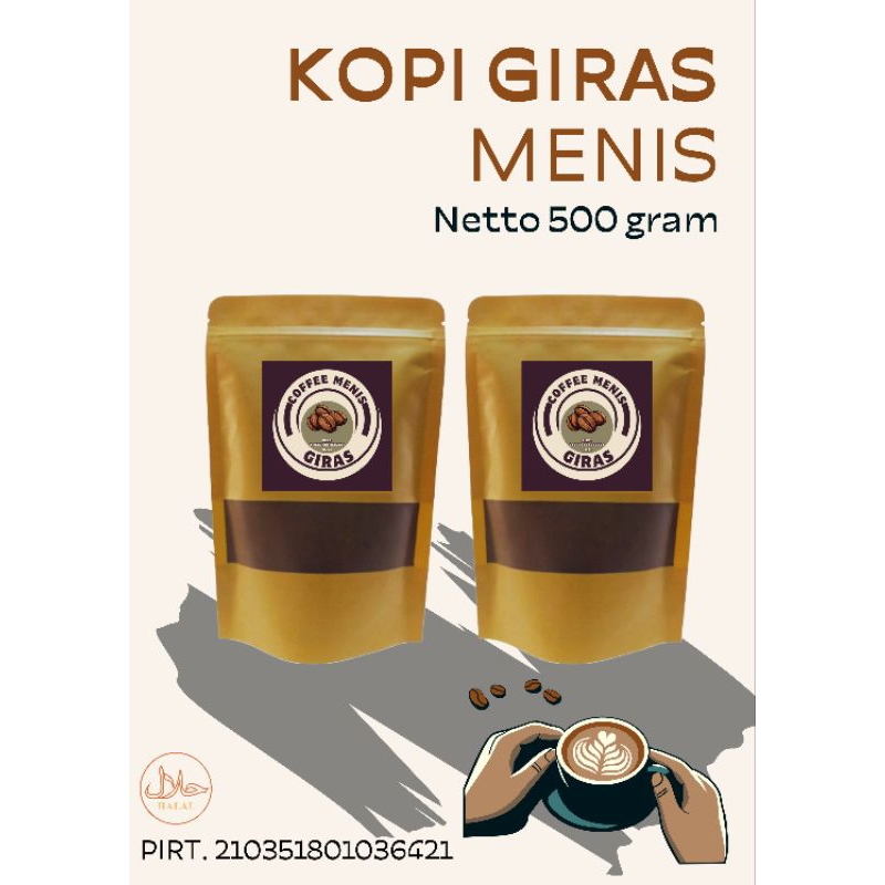 

kopi bubuk GIRAS kemasan 500gram aroma nikmat rasa mantap