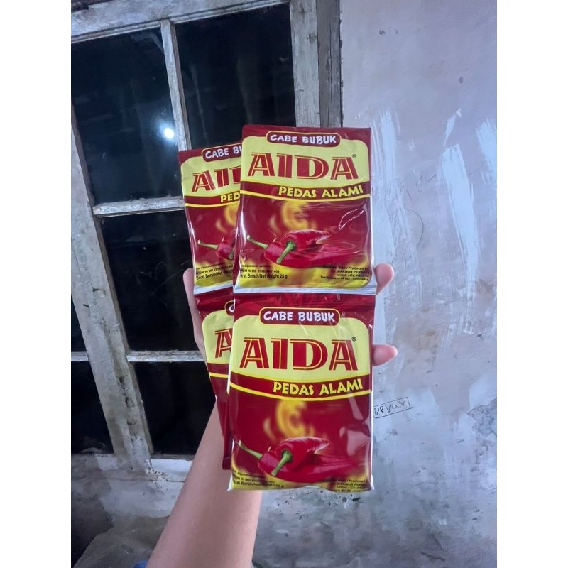 

Cabe bubuk AIDA renceng/Bubuk aida/AIDA renceng isi 10pcs 25grm
