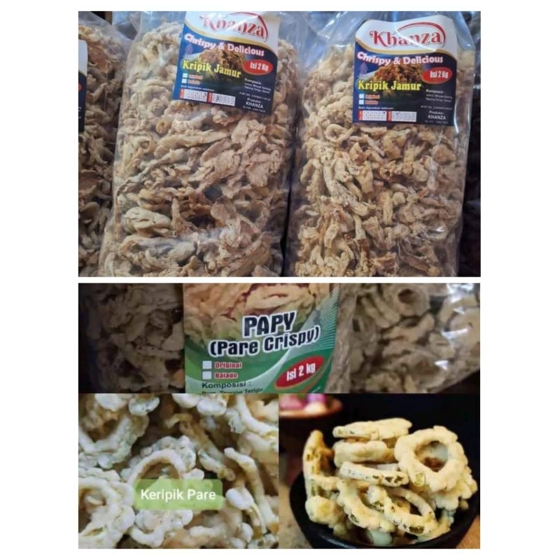 

Snack / Jajan KERIPIK PARE dan KERIPIK JAMUR 250g