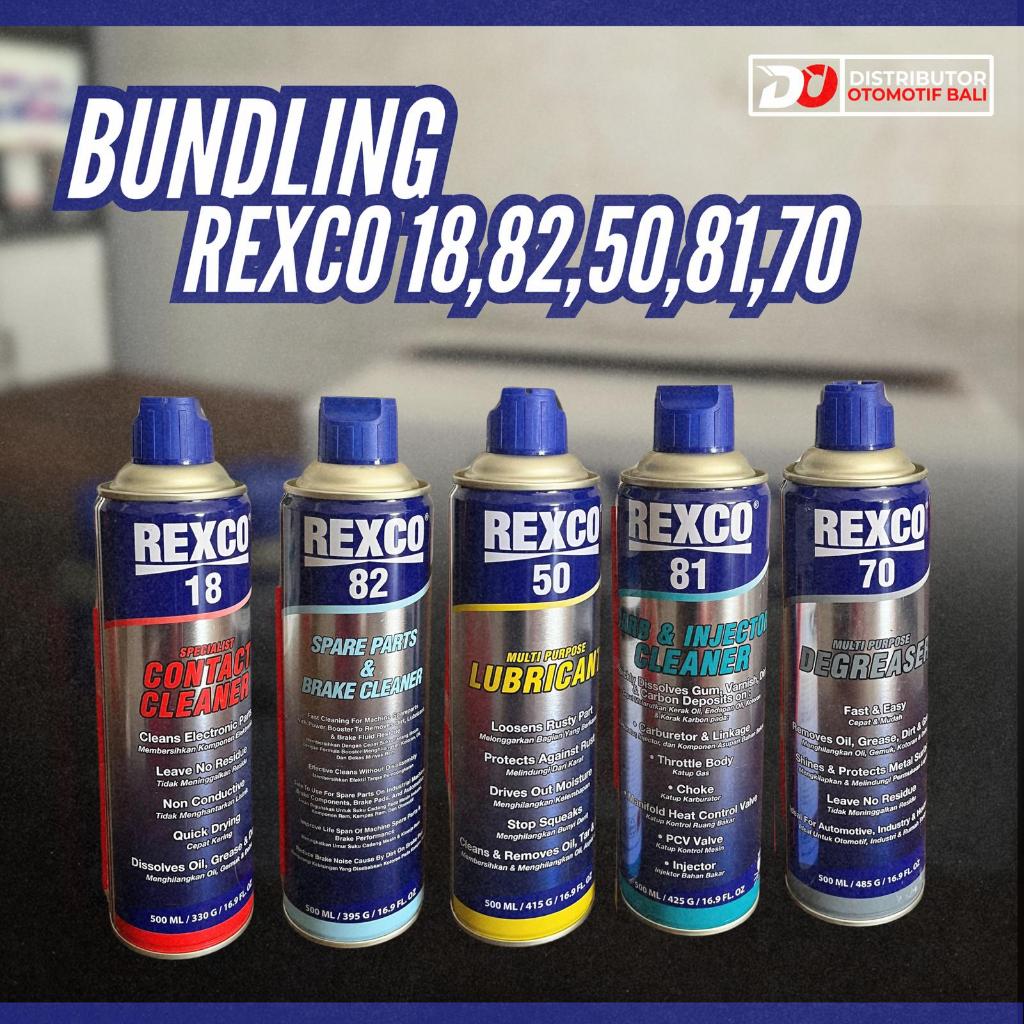 PAKET HEMAT PERAWATAN MOBIL / RODA 4 REXCO 18, REXCO 82, REXCO 50, REXCO 81, REXCO 70