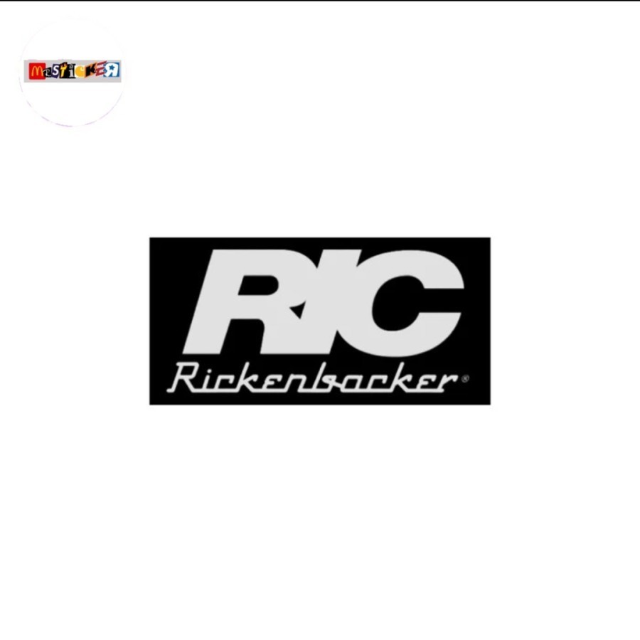 

sticker RIC Rickenbacker usa logo stiker guitar bass