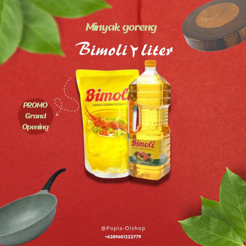 

minyak goreng bimoli 2 liter pouch/botol