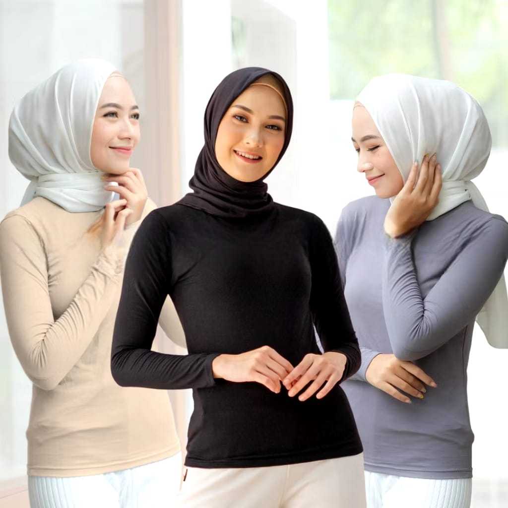 Manset wanita dewasa lengan panjang | kaos manset bahan spandex | manset kaos jersey | inner wanita 