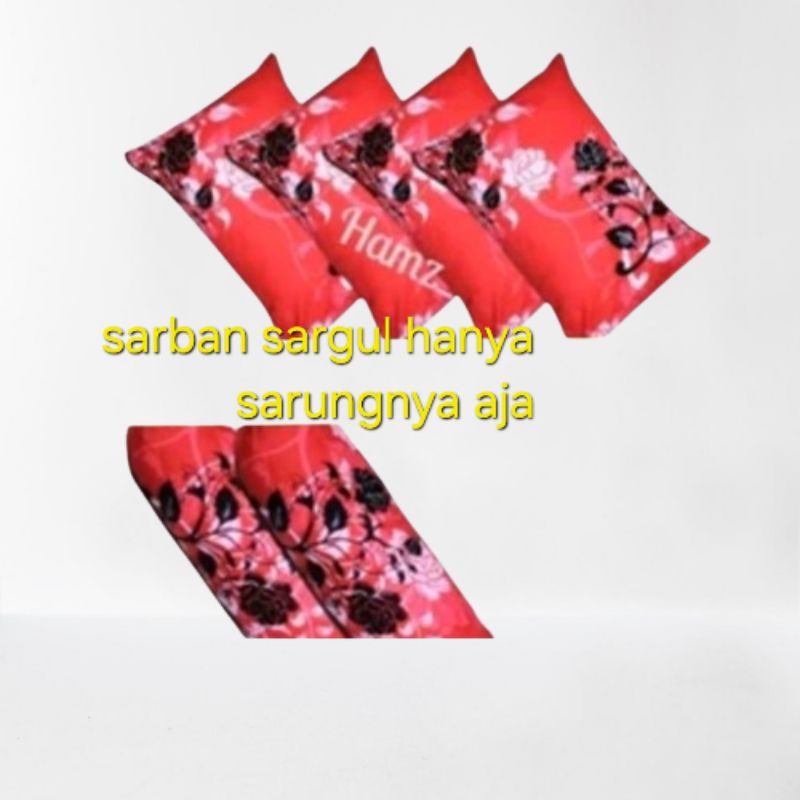 sarung bantal guling 1set guling 1 bantal 2 berseliting.