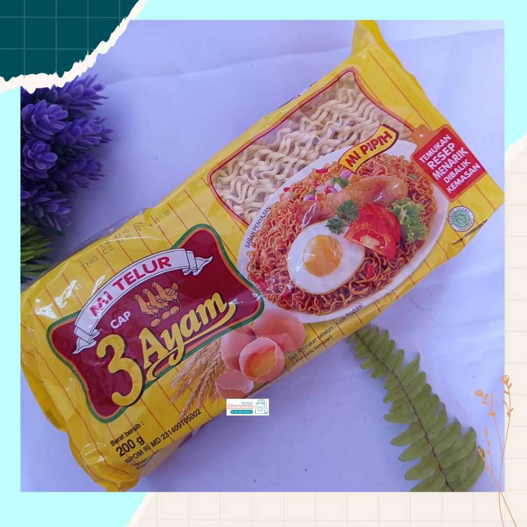 

SAMAWA - MIE TELUR 3 AYAM 200 GR 1 DUS ISI 20 PCS