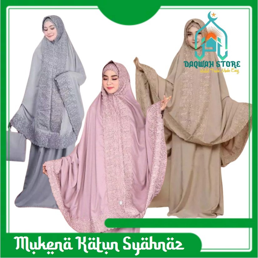 mukena katun bordir syahnaz / mukena katun jumbo / mukena adem / mukena katun mikro / mukena bordir 