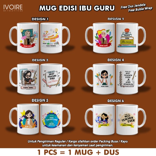 Mug Kado Custom Untuk Guru