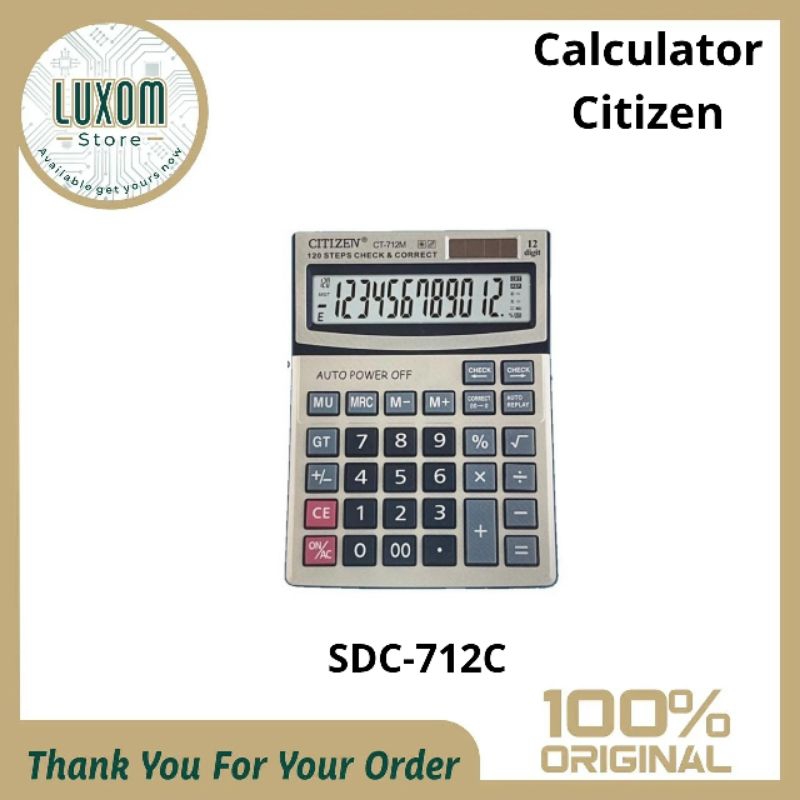 

Calculator Citizen SDC-712C/Calculator Citizen/Kalkulator/Citizen