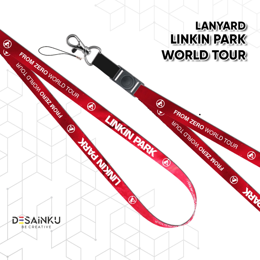 

LANYARD + ID CARD LINKIN PARK FROM ZERO WORD TOUR / TALI HP / GANTUNGAN PODS