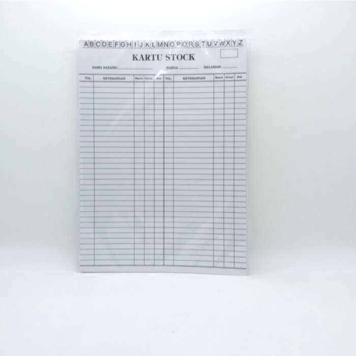 

Kartu Stock Ukuran Folio (isi 100)