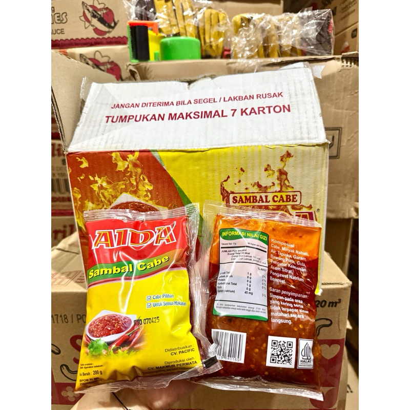 

Sambal Cabe Aida Kartonan isi 24