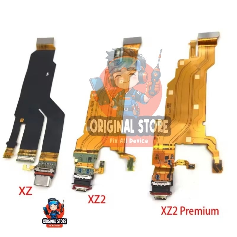 FLEXIBLE KONEKTOR CAS ORIGINAL SONY XPERIA XZ XZS XZ2 - XZ PREMIUM XZ2 PREMIUM FLEKSIBEL BOARD CHARG