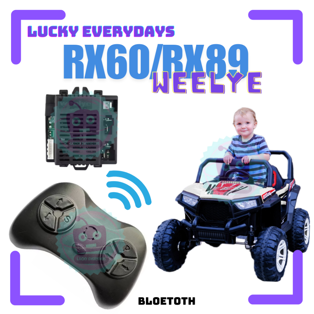 Remot Receiver Weelye RX89 RX60 6VOLT Mobil Mainan Aki Anak Remot Control Modul PCB IC Remot Control