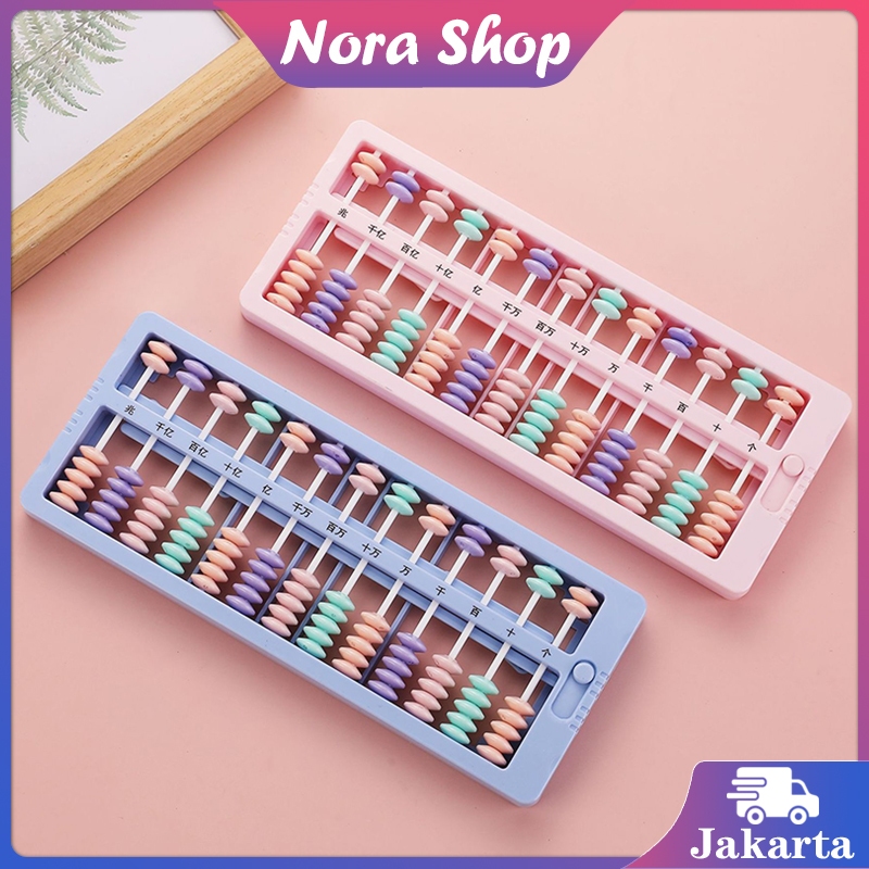 Sempoa Warna Warni Plastik Sempoa Hitung Anak Mainan Edukasi Anak Papan Berhitung Sempoa