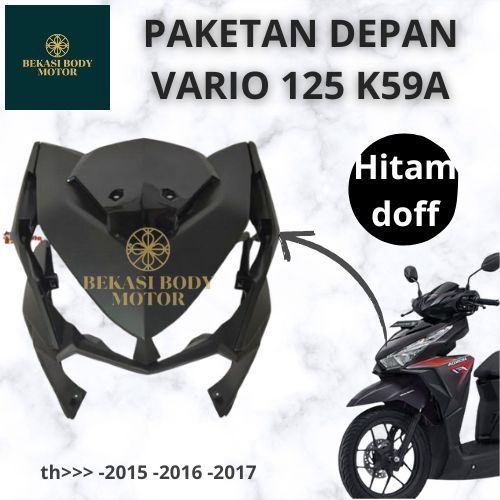 FULL BODY DEPAN/ PAKETAN TAMENG DEPAN VARIO 125 150 OLD HITAM DOP K59A NON ORIGINAL