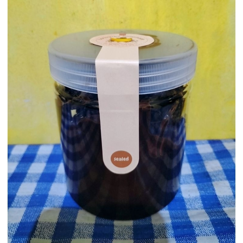

Keripik pisang Lumerrr, 600ml/250gr Full cokelat