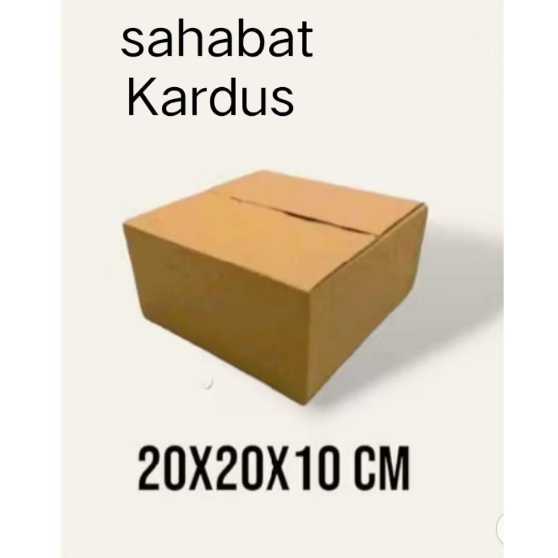 

kardus box Ukuran 20x20x10 cm single wall polos