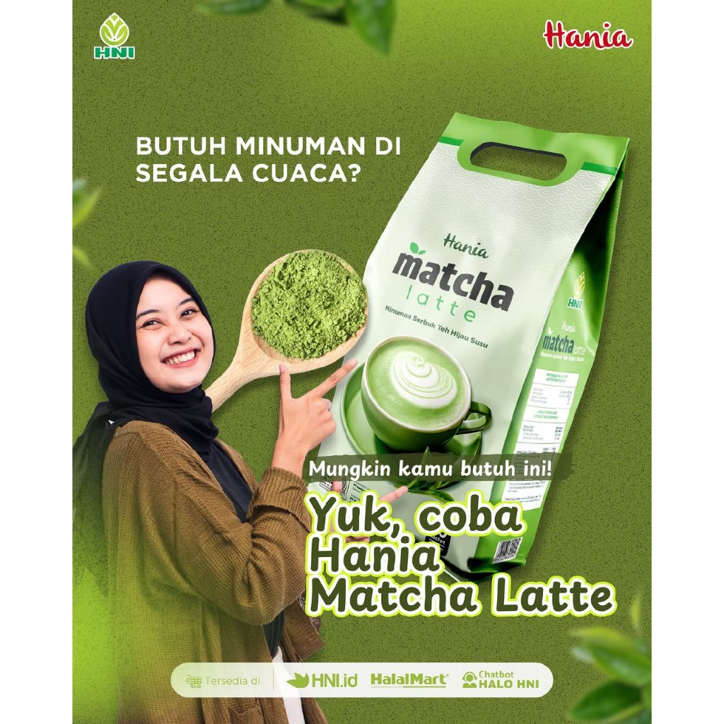

MATCHA POWDER LATTE DGN PEMANIS ALAMI