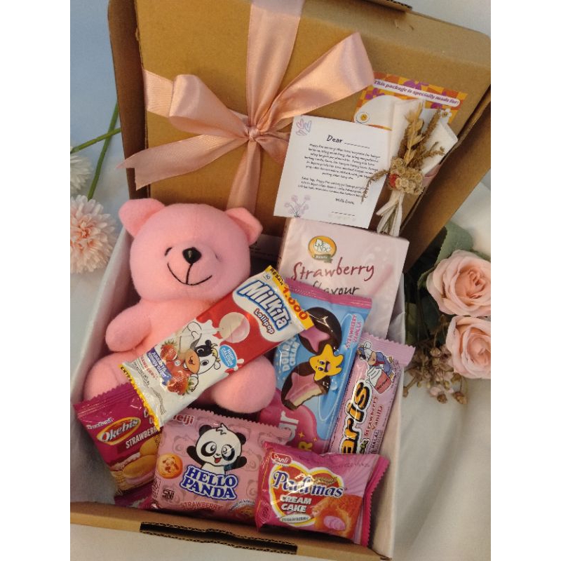 

Gift box snack pink series/ Gift box pink