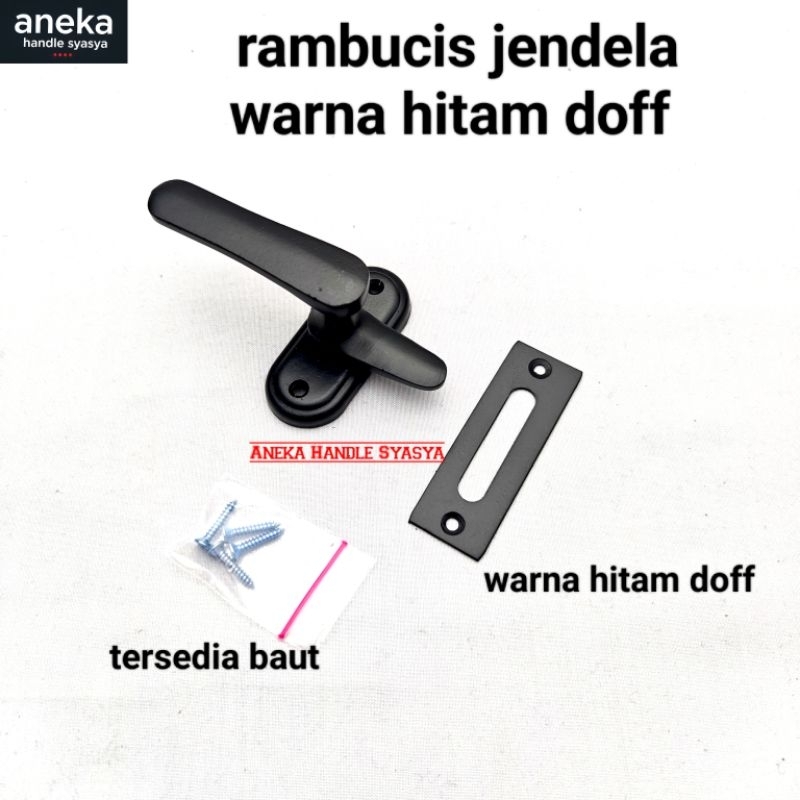Rambucis Jendela Aluminium Tebal Grendel Slot Jendela_Panolet Slot Stainless Tebal