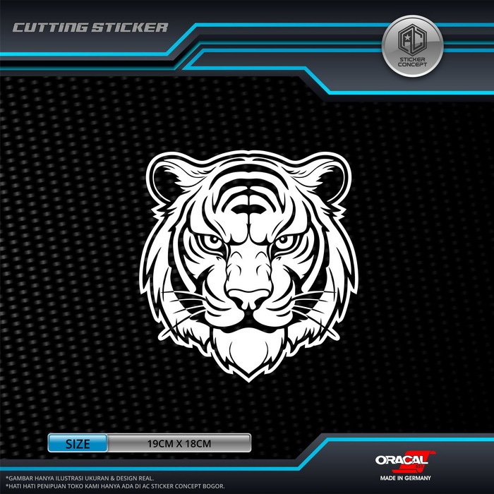 Sticker Cutting Tiger Harimau Stiker Mobil Motor