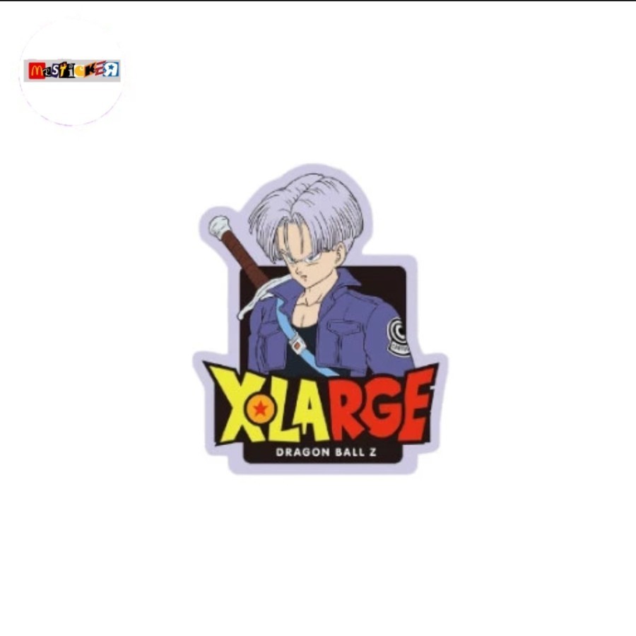 

sticker XLARGE x Dragon Ball Z future Trunks logo diecut stiker