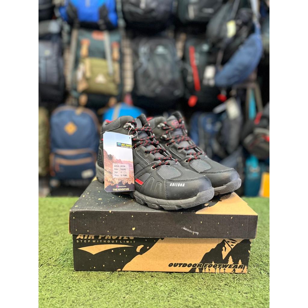 SEPATU GUNUNG SEPATU HIKING SEPATU AIR PROTEC ARIZONA DISKON HARGA MURAH TOURING ORIGINAL OUTDOOR