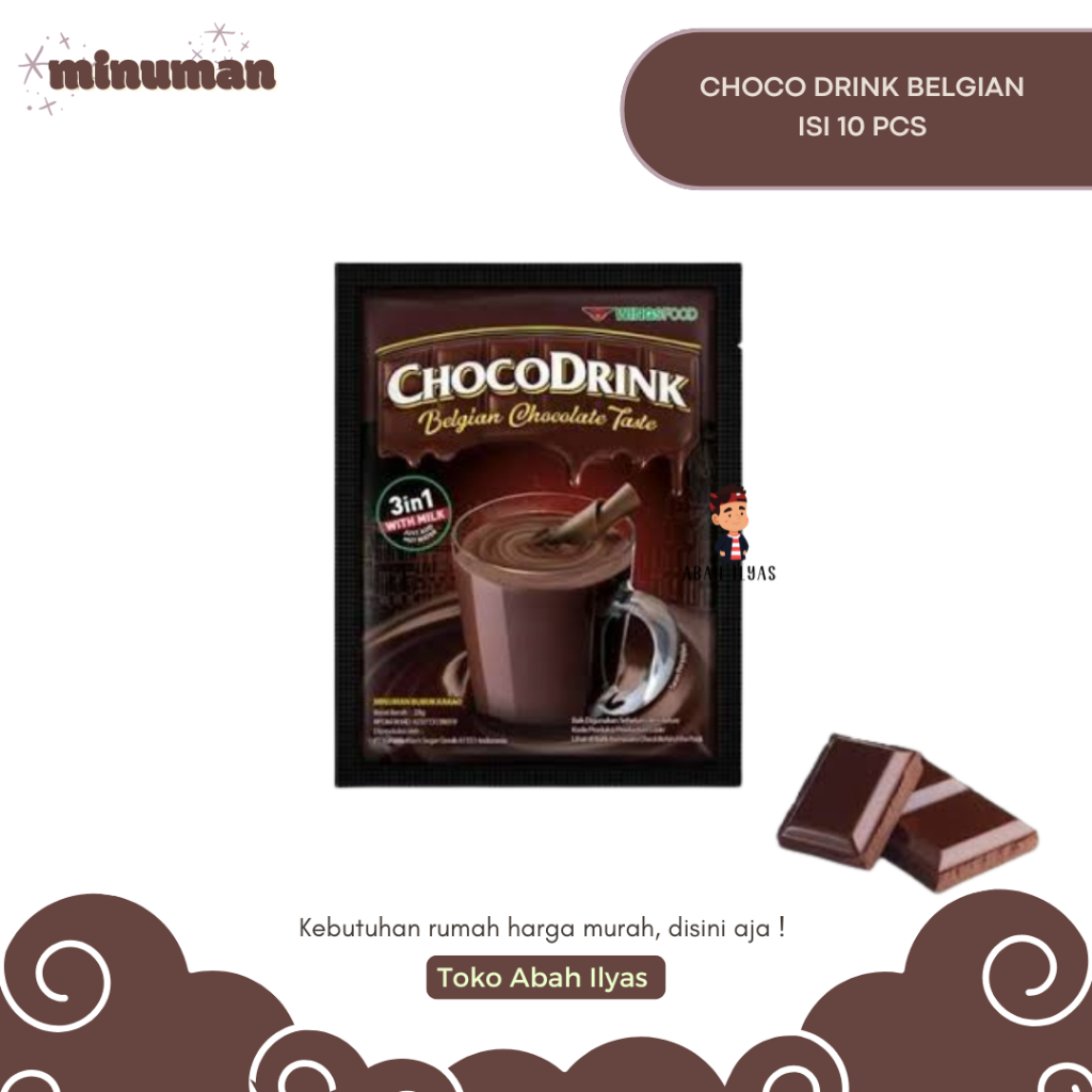 

Chocodrink Minuman Bubuk Coklat 28 gr Isi 10 Pcs