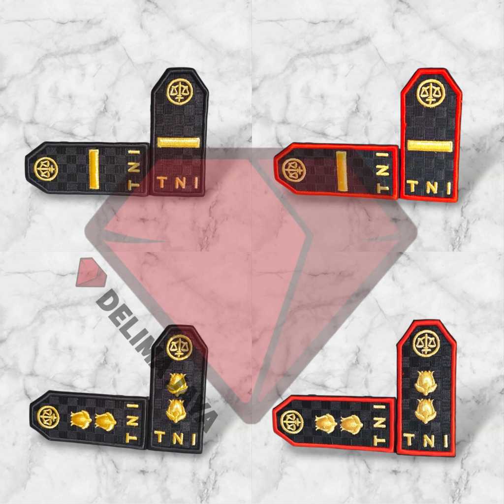 Pangkat PDU TNI AU Hukum  / Letda / Lettu / Kapten / Mayor / Letkol / Kolonel