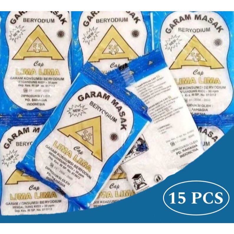 

Promo!! 15 Pcs Garam Halus Beryodium Kemasan 100gr