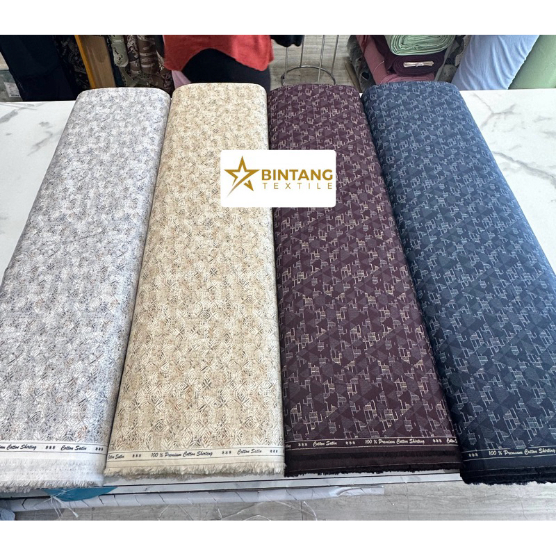 Kain Katun Shirting Premium Kemeja / Katun Motif Kemeja atasan Pria