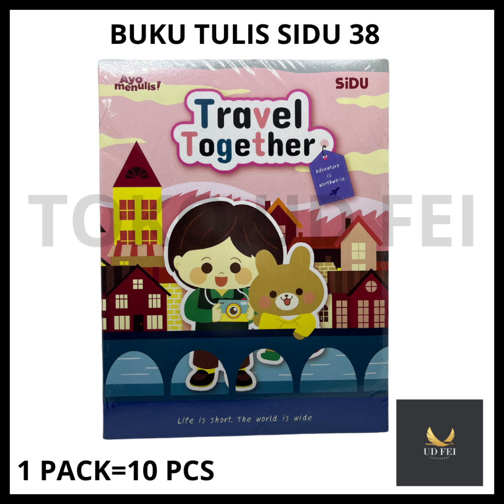 

(1 PACK=10 BUKU) Buku Tulis Sidu/Buku Tulis Sidu 38/Buku Sidu 38/ Buku Tulis Sinar Dunia 38 isi 10 buku