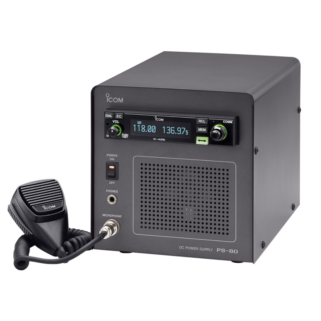 Icom PS-80 Original Power Supply Radio Airband VHF Icom IC-A220