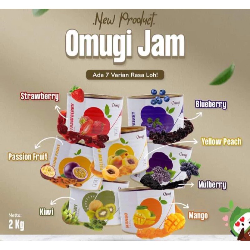 

Fruit Jam OMUGI (Selai Buah Asli) 2Kg