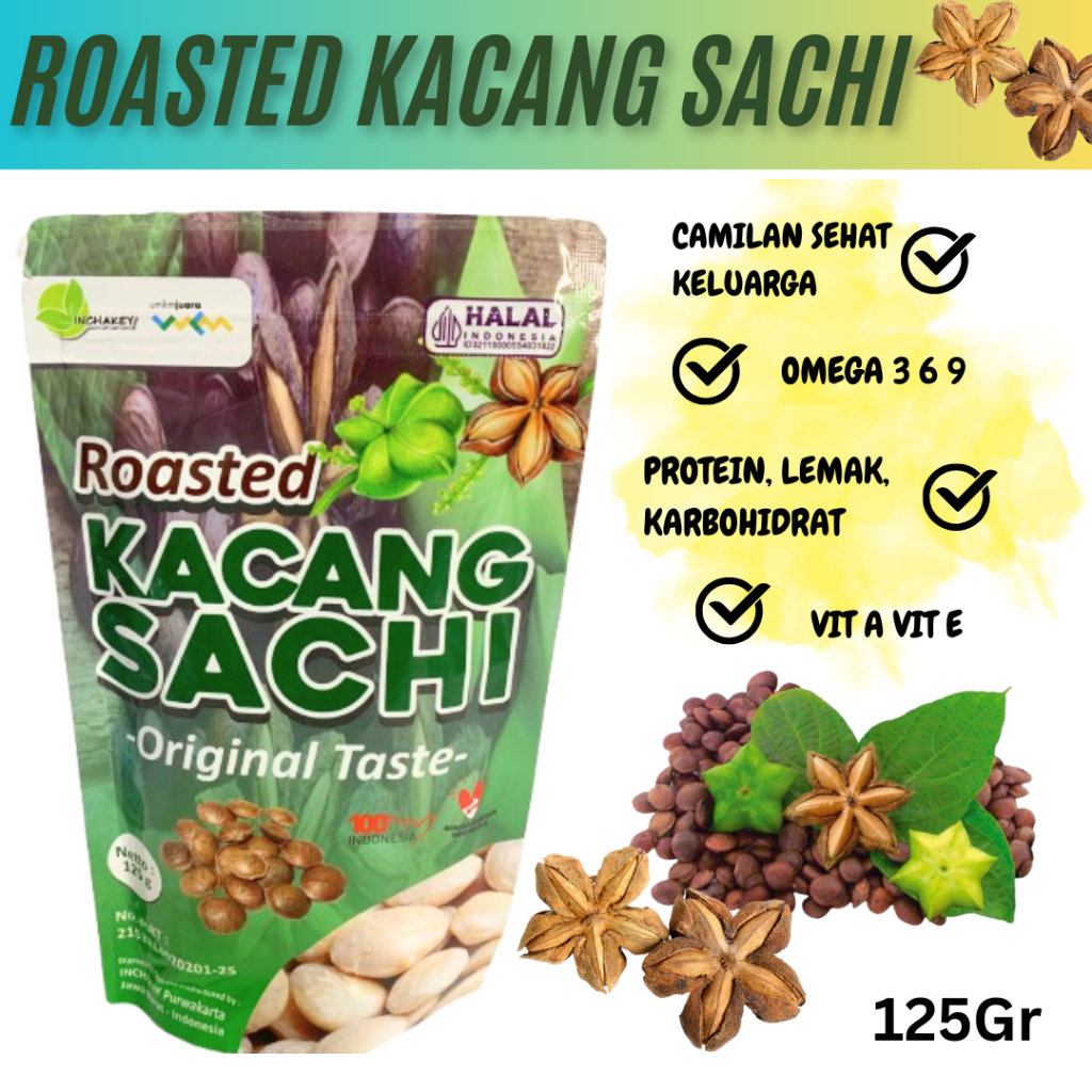 

Kacang Sacha Inchi 125 Gram Kacang Sachi Enak Kacang Sachi Sangrai Camilan Kacang Kacangan