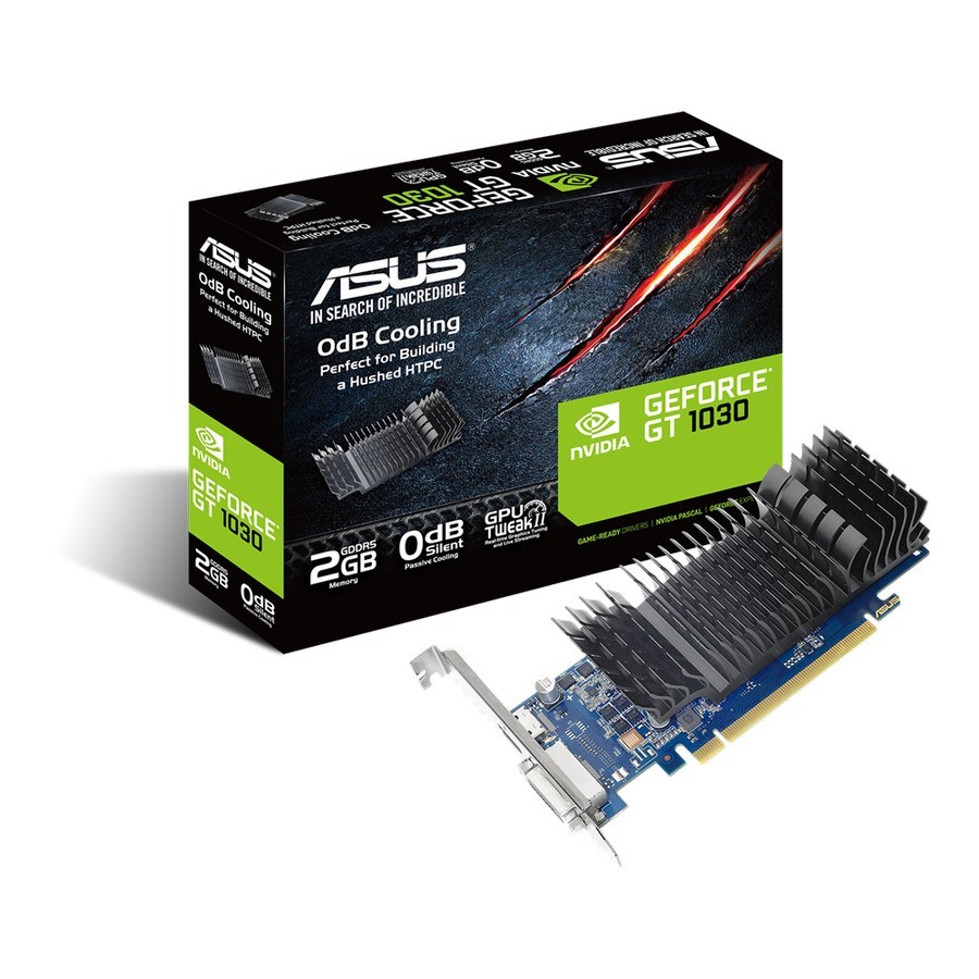 ASUS GT 1030 2GB DDR5 SILENT LOW PROFILE VGA NVIDIA GEFORCE GT1030-SL