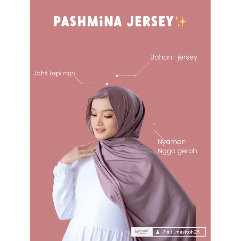 AHSIRA. AHZA | Pashmina Jersey Sahabat Wanita Pashmina Kekinian Hijab Wanita Simple pashmina Instan