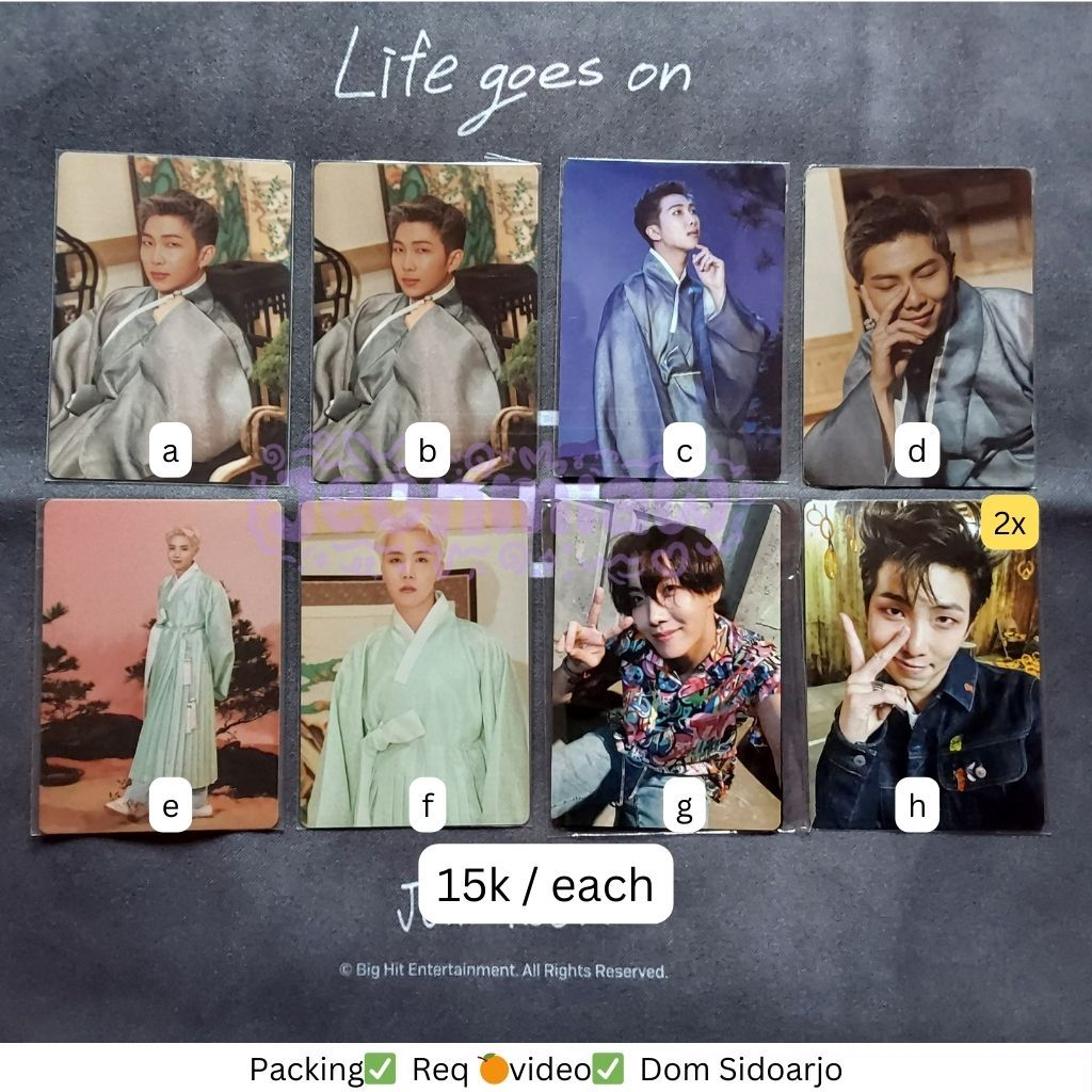 MPC PHOTOCARD PC BTS DALMAJUNG ARMY BOMB RM NAMJOON JHOPE HOSEOK