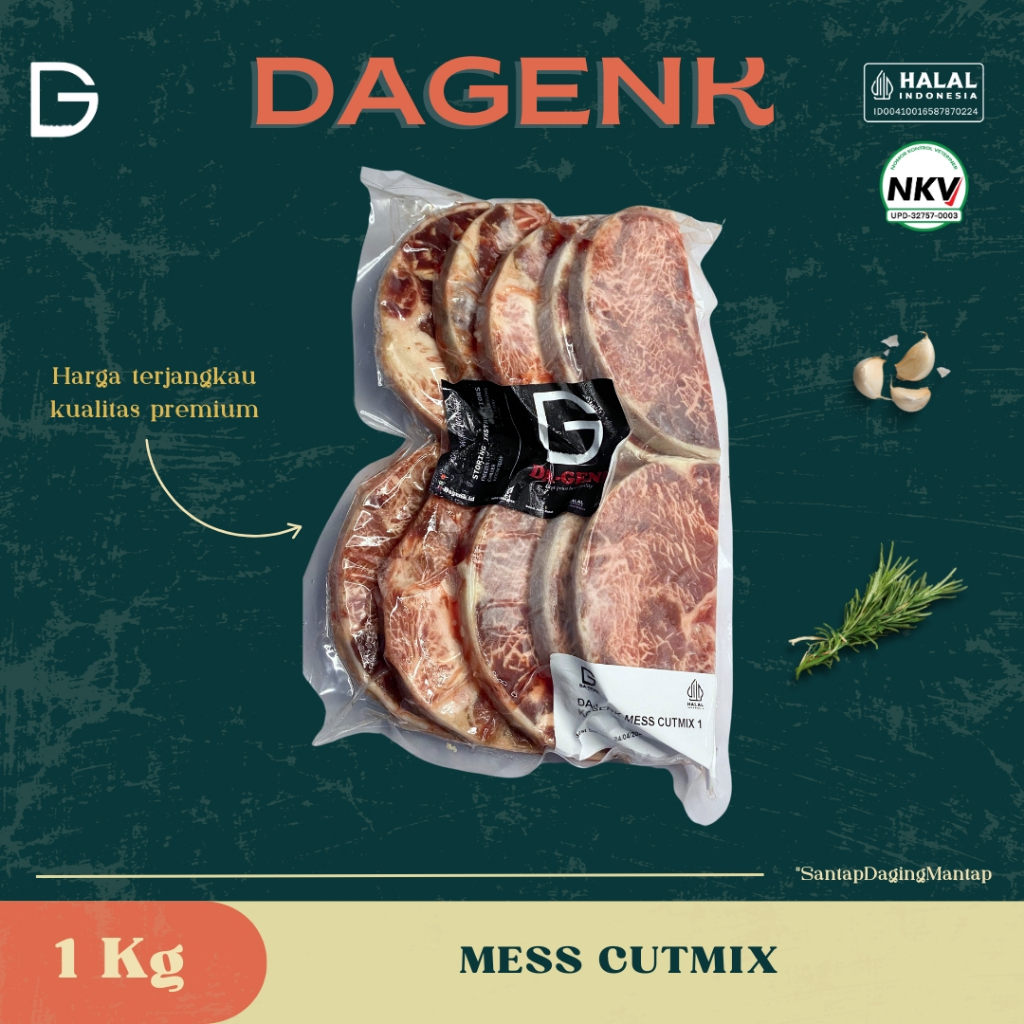 

Beef Steak Cut Mix Premium 1 KG