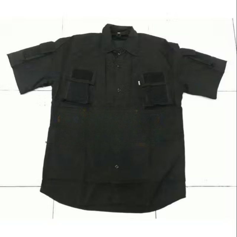 Kemeja Tactical 511 Hitam Pendek