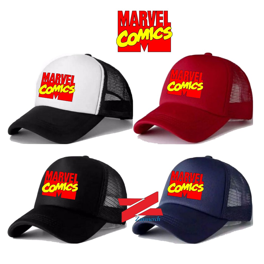 topi marvel comics topi trucker anak dewasa marvel comics topi jaring marvel