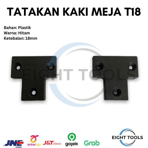 Tatakan Kaki Meja / Tatakan warna hitam / Tatakan kode T 18 / Alas Kaki Meja / Alas Kaki Plastik / T