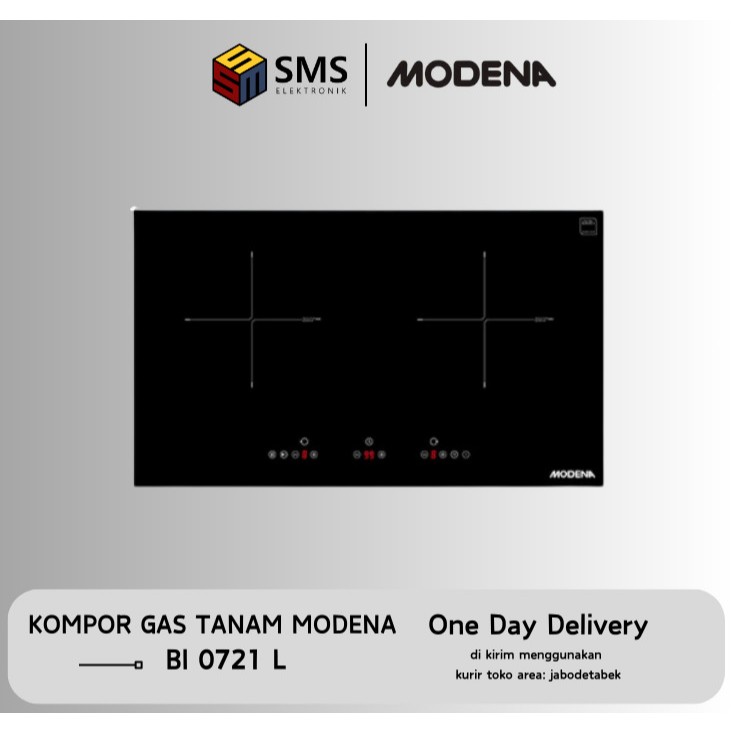 MODENA BI 0721 L Magne Kompor Induksi 2 COOKING ZONE - BI 0721 L